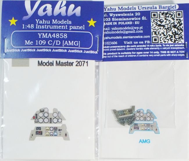 【新製品】YMA4858)メッサーシュミット Bf109C/D 計器盤