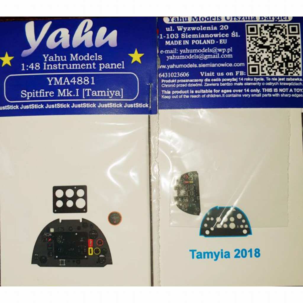 【新製品】YMA4881 スーパーマリン スピットファイア Mk.I 計器盤