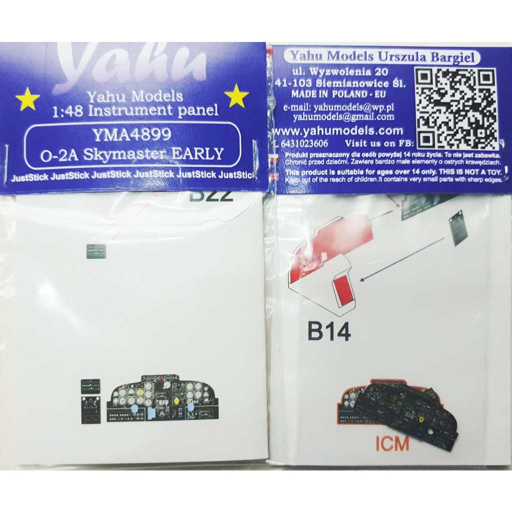 【新製品】YMA4899 セスナ O-2 スカイマスター 初期型 塗装済計器盤