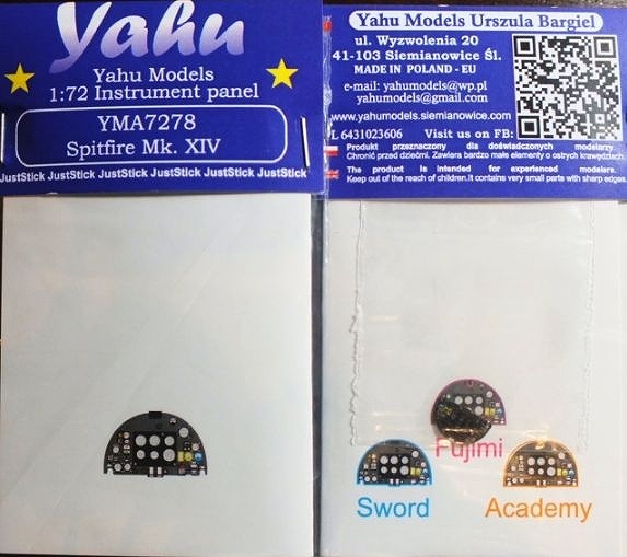 【新製品】YMA7278)スーパーマリン スピットファイア Mk.XIV 計器盤