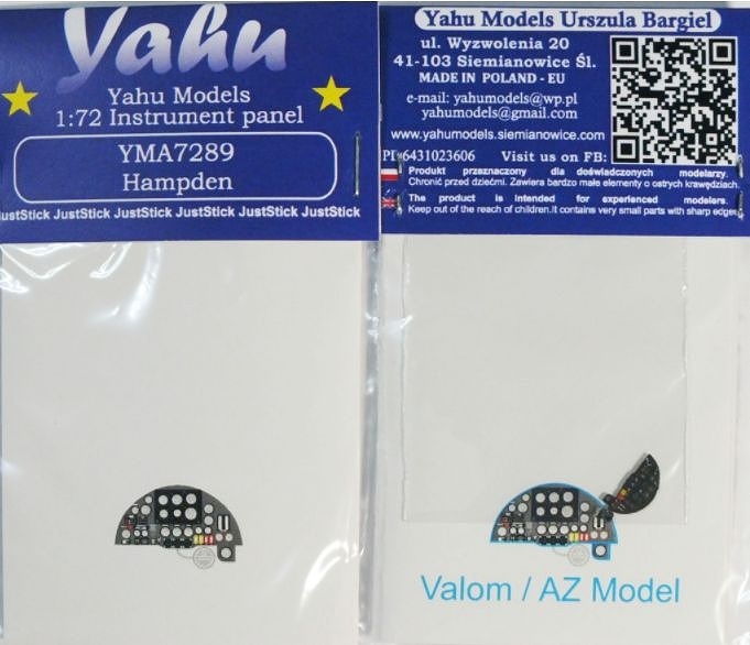 【新製品】YMA7289)ハンドレページ ハンプデン 計器盤