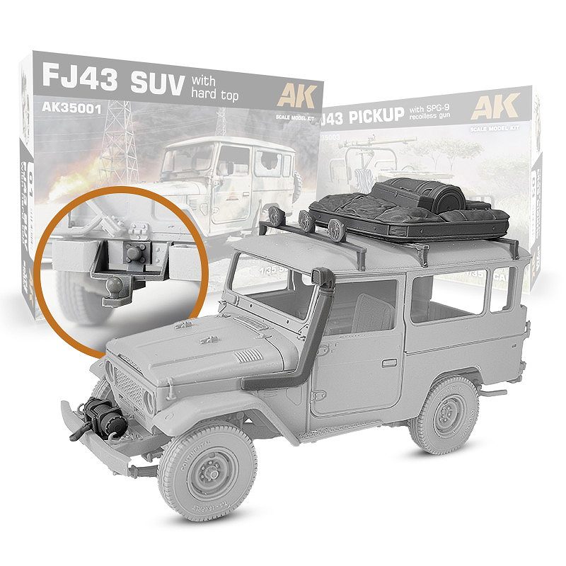 【新製品】MAC35224 1/35 現用 トヨタ FJ43 オプション装備品セット (AKインタラクティブ用)