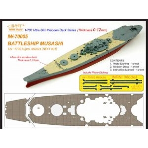 【新製品】IW-70005)戦艦 武蔵 木製甲板