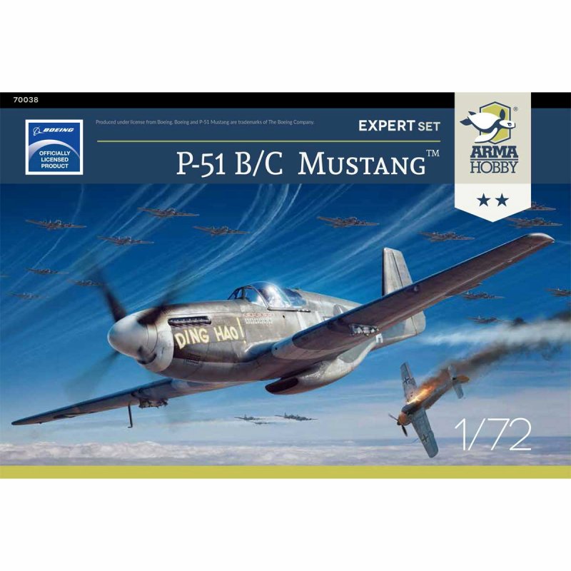 【新製品】70038 1/72 ノースアメリカン P-51B/C マスタング エキスパートセット