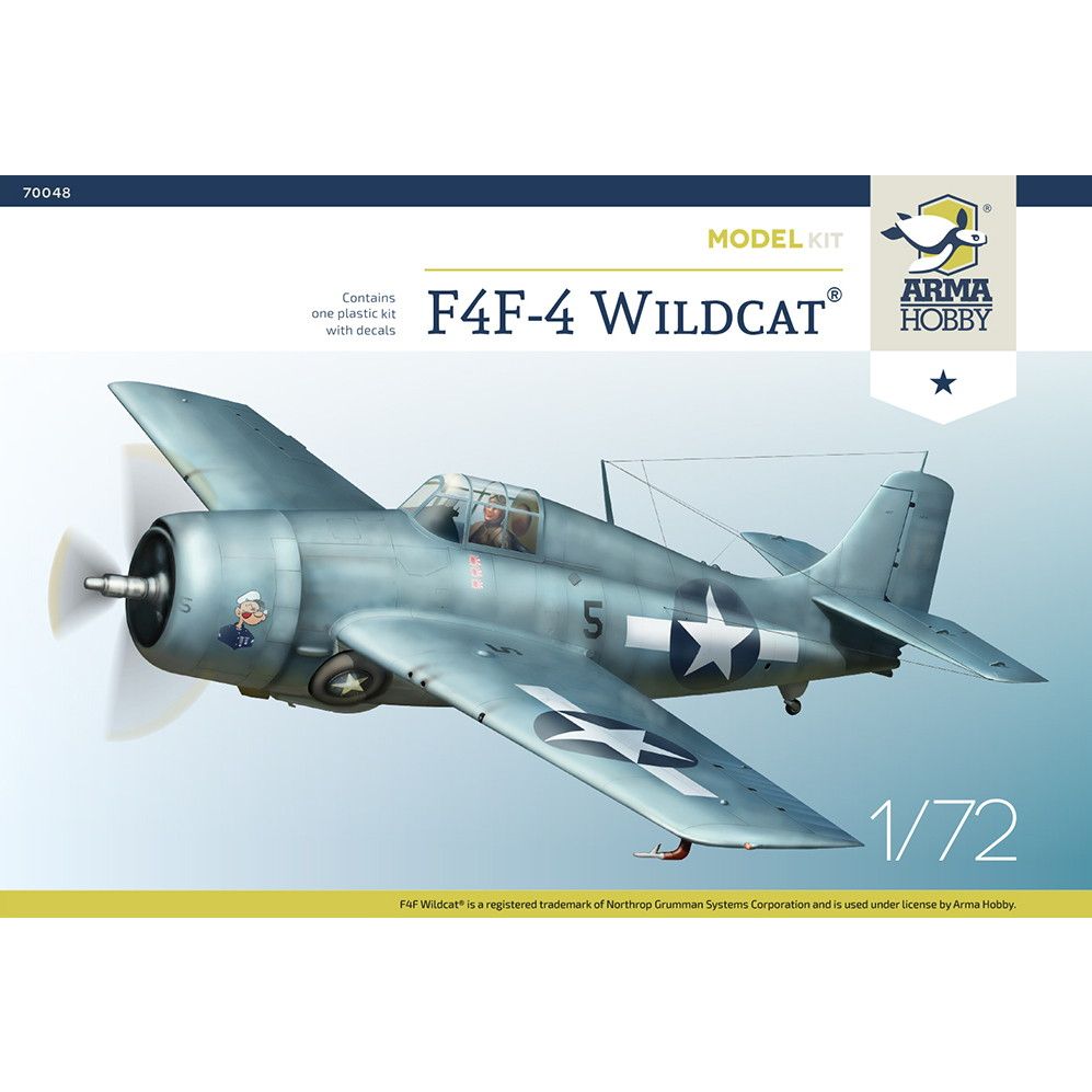 【新製品】70048 1/72 グラマン F4F-4 ワイルドキャット