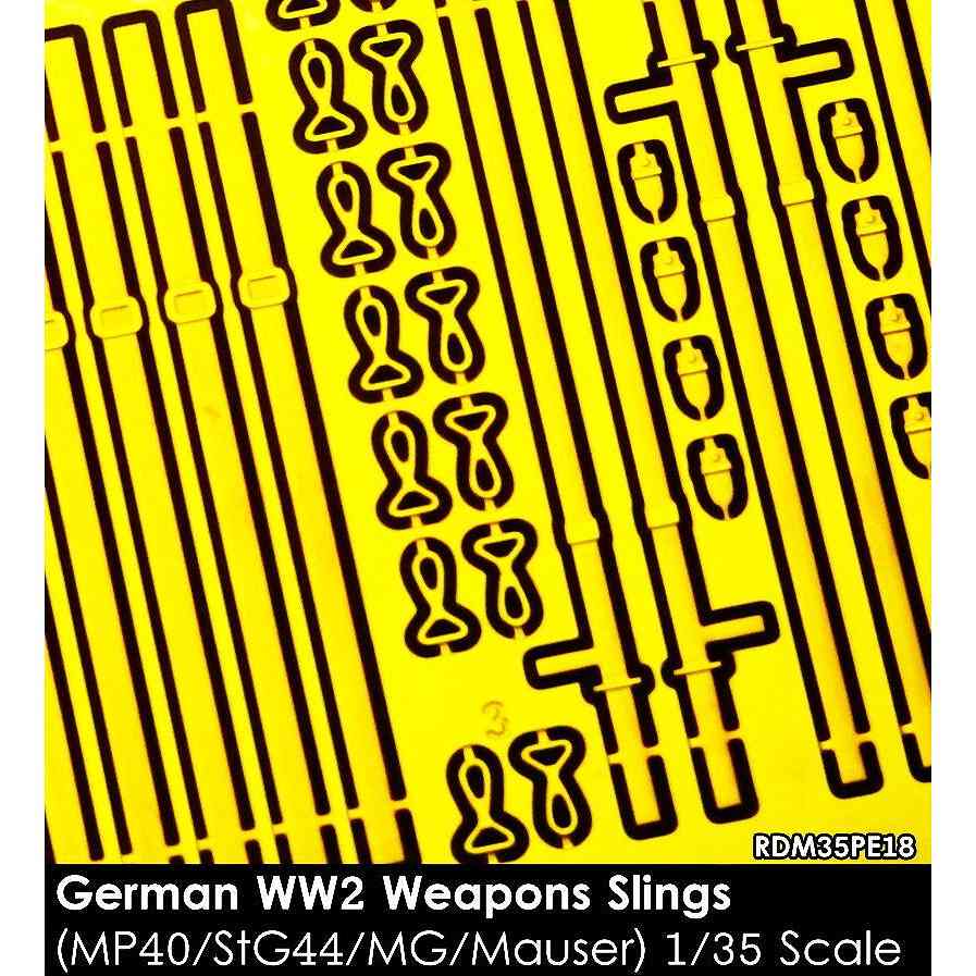 【新製品】RDM35PE18 1/35 WWII ドイツ 小火器スリングセット(MP40/StG44/Kar98k/MG34/MG42用)