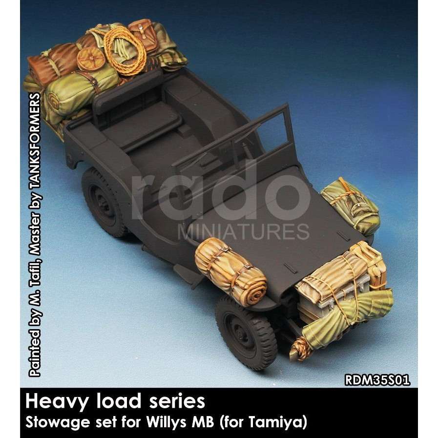 【新製品】RDM35S01 WWII 米 ウィルスMBジープ用収納カーゴセット