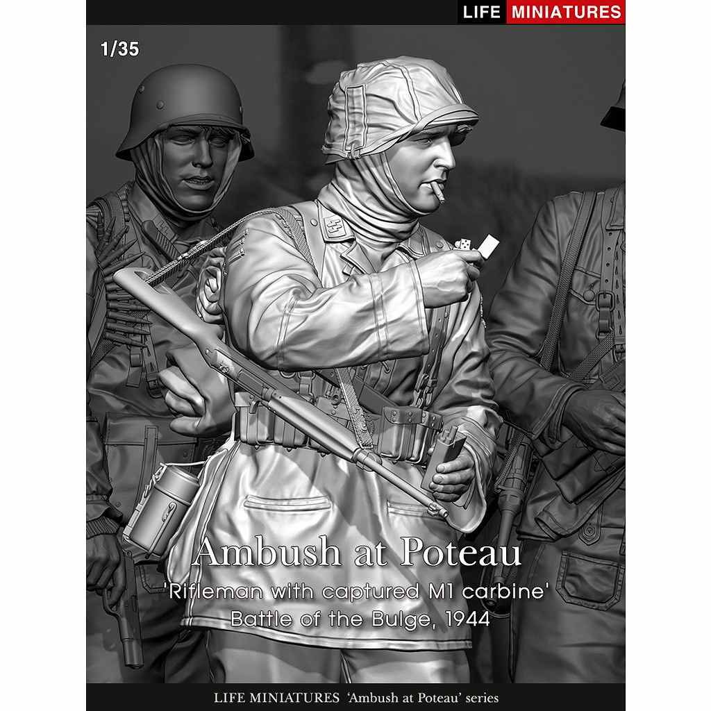 【新製品】LM-35008 1/35 WWII ドイツ ポトー迎撃戦 ハンセン戦闘団のM1カービンを持つ小銃手 バルジの戦い1944