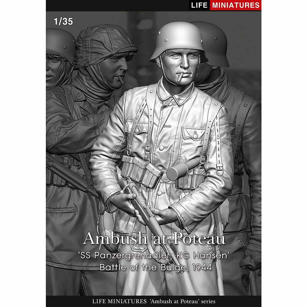 【新製品】LM-35009 1/35 WWII ドイツ ポトー迎撃戦 ハンセン戦闘団の装甲擲弾兵 バルジの戦い1944