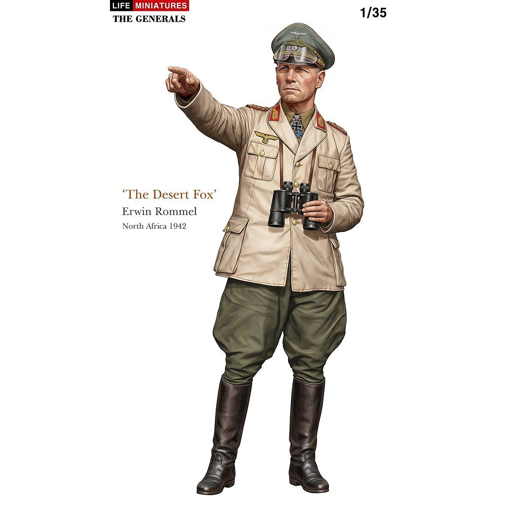 【新製品】LM-35011 1/35 WWII ドイツ 「砂漠の狐」エルヴィン・ロンメル 北アフリカ1942年