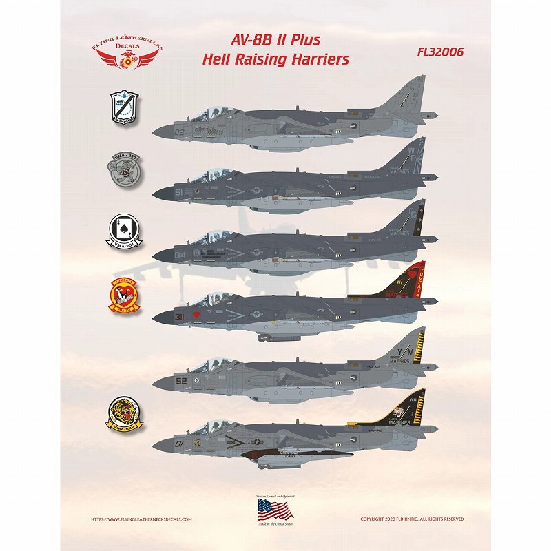 【新製品】FL32006 米海兵隊 AV-8B II Plus Hell Raising Harriers II