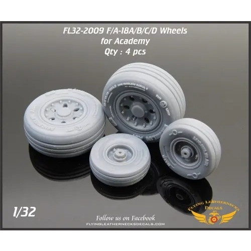 【新製品】FL32-2009 F/A-18A/B/C/D Wheels for Academy