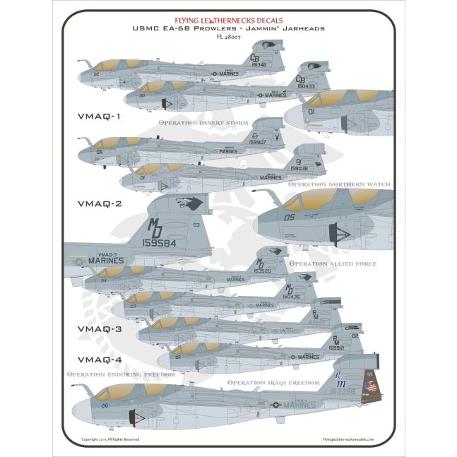 【新製品】FL48007 米海兵隊 EA-6Bプラウラー USMC EA-6B Prowlers 