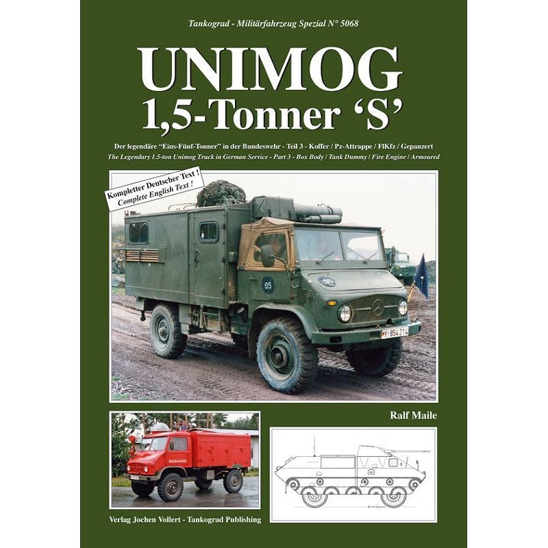 【新製品】5068)独 ウニモグ 1.5トン'S' Part.3 ボックスバン/模擬戦車/消防車/装甲車