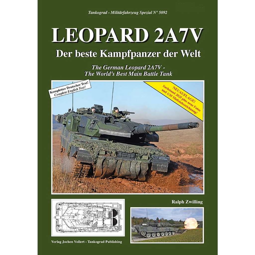 【新製品】5092R レオパルド2A7V 生まれ変わるドイツの豹-世界最高の主力戦車へ [2025年改訂版]