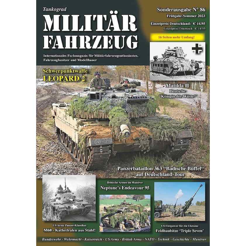 【新製品】Militarfahrzeuge 2023/2 ミリターフォールツォイク 86号 2023年春夏特別号