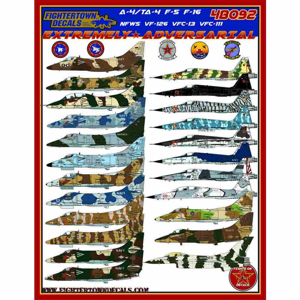 【新製品】48092 Extremely Adversarial A-4/TA-4 F-5 F-16 NFWS VF-126 VFC-13 VFC-111