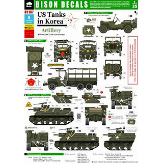 【新製品】[2014543516704] 35167)朝鮮戦争時の米軍戦車デカールセット#7 7プリースト/GMC CCKW/ジープ