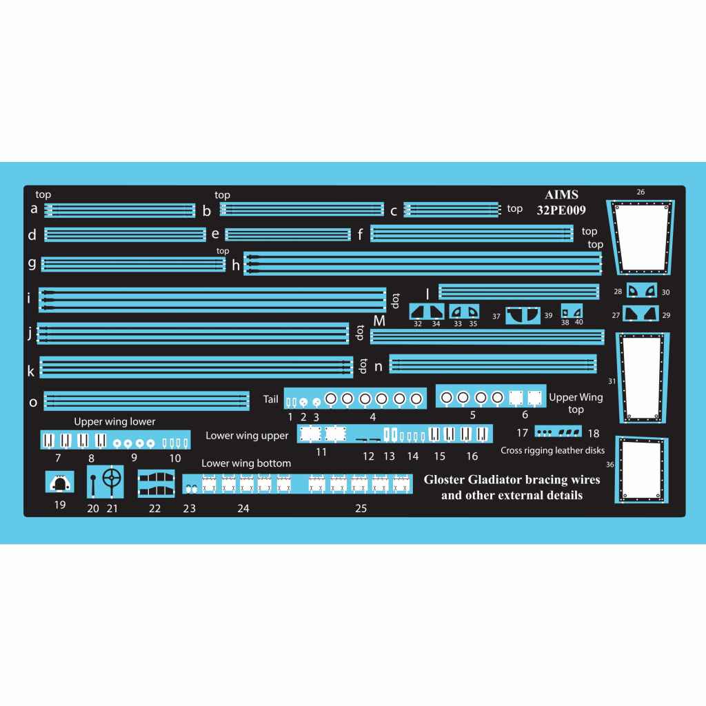 【新製品】32PE009 グロスター グラディエーター Mk.I 張線&ワイヤーセット