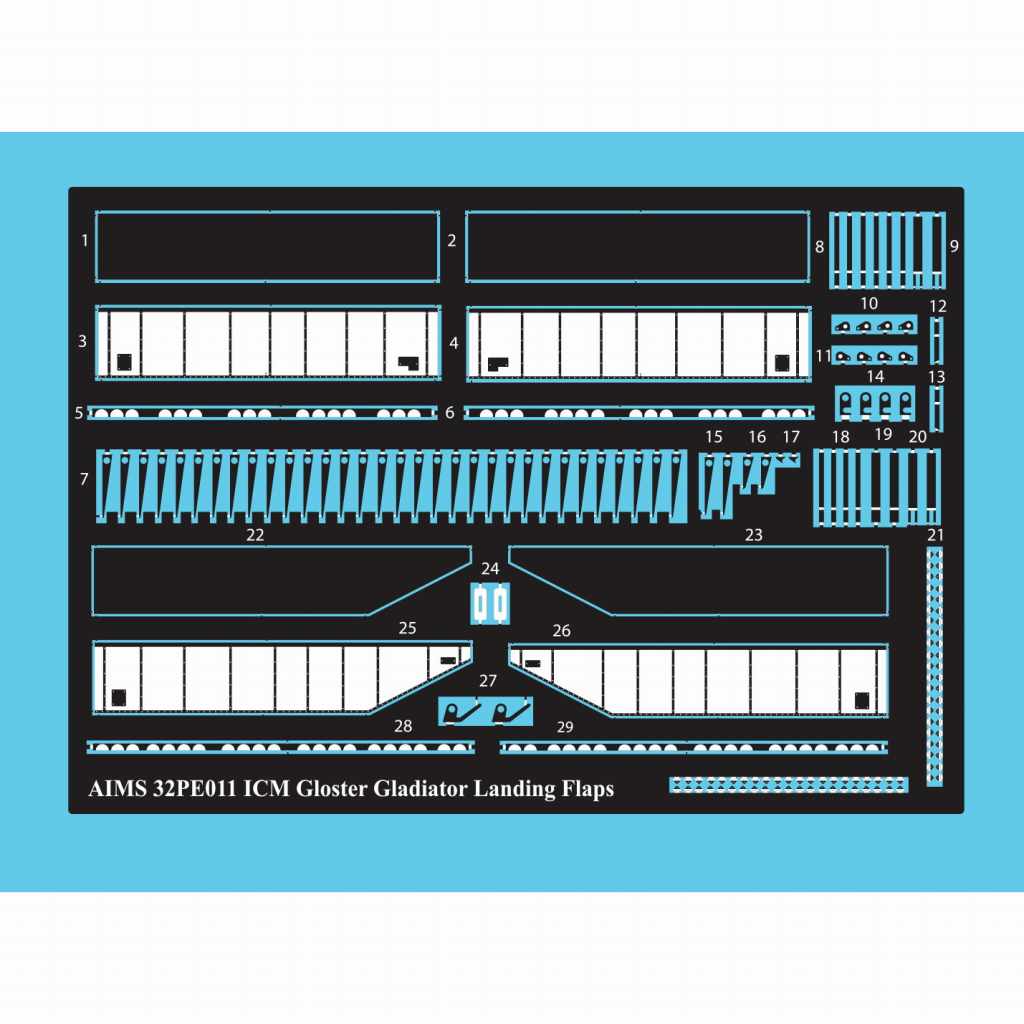 【新製品】32PE011 グロスター グラディエーター Mk.I ランディングフラップ