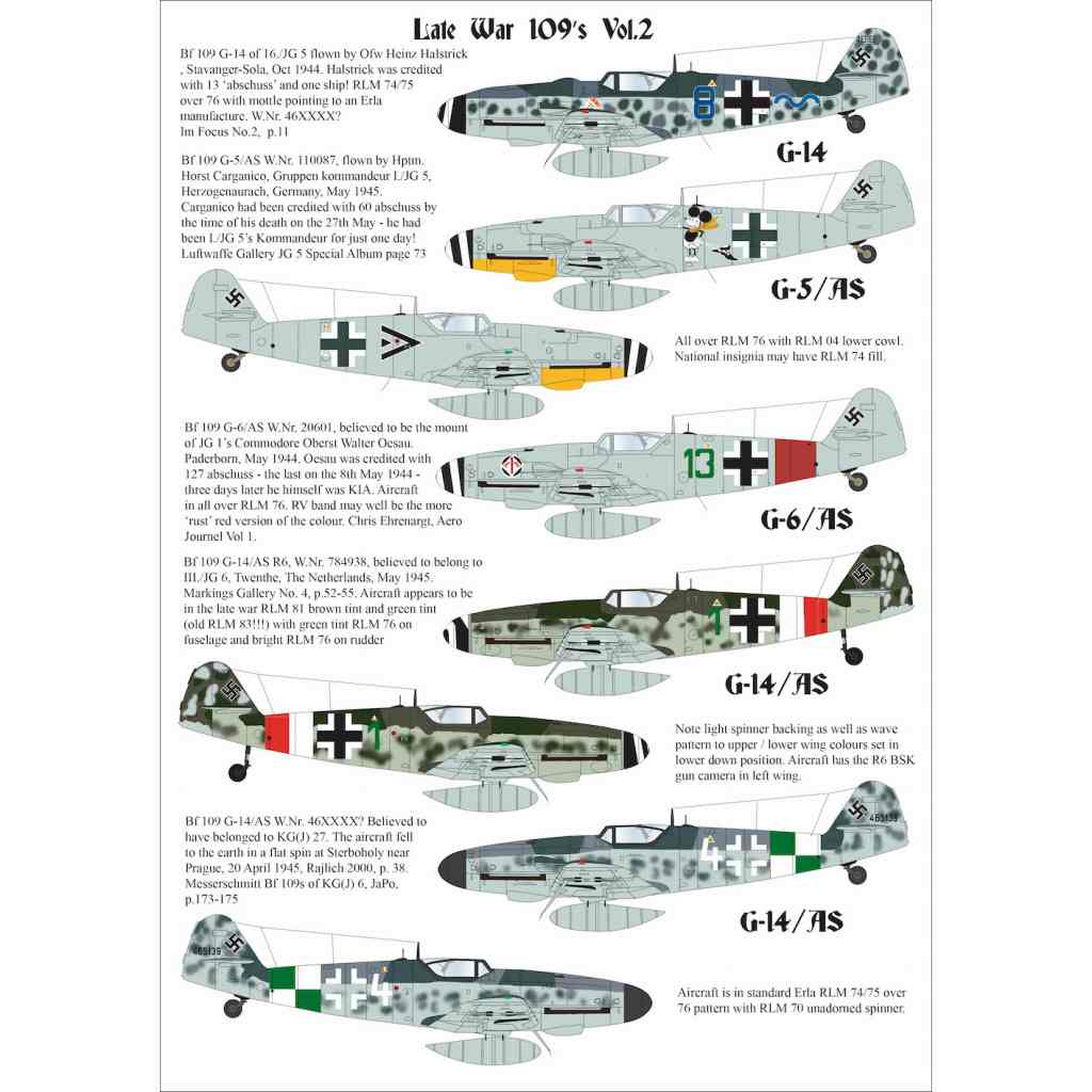 【新製品】32D026 メッサーシュミット Bf109 Vol.2 第2次大戦後期