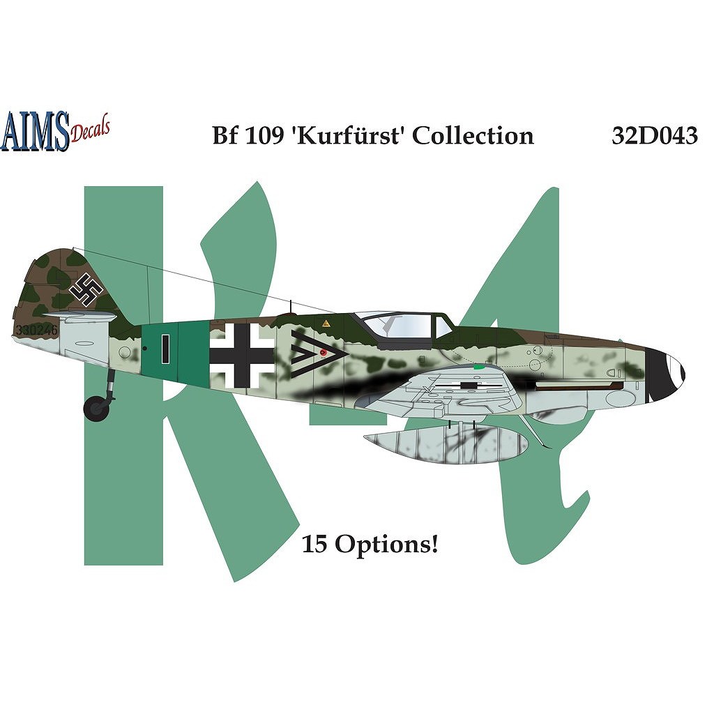 【新製品】32D043 メッサーシュミット Bf109 クーアフュルスト コレクション