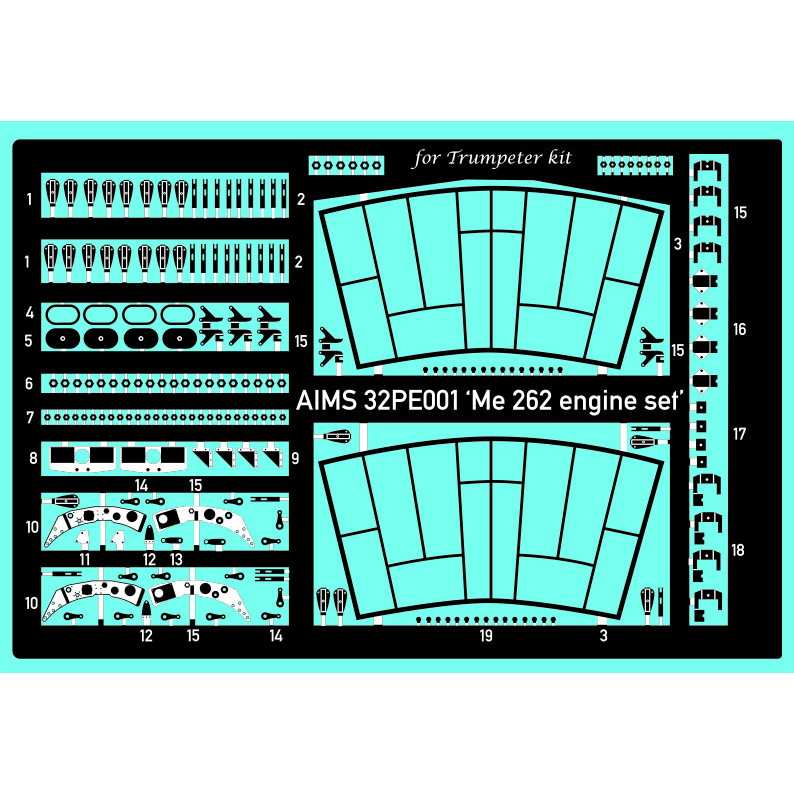 【新製品】32PE001 メッサーシュミット Me262 シュワルベ エンジン ディテールセット