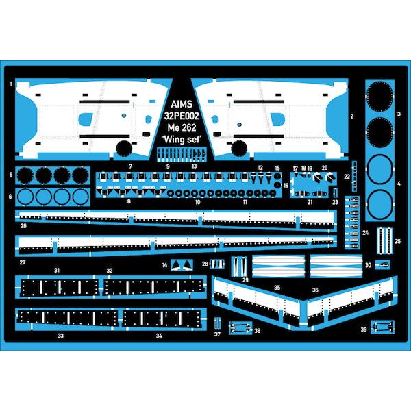 【新製品】32PE002 メッサーシュミット Me262 シュワルベ ウイングディテールアップセット
