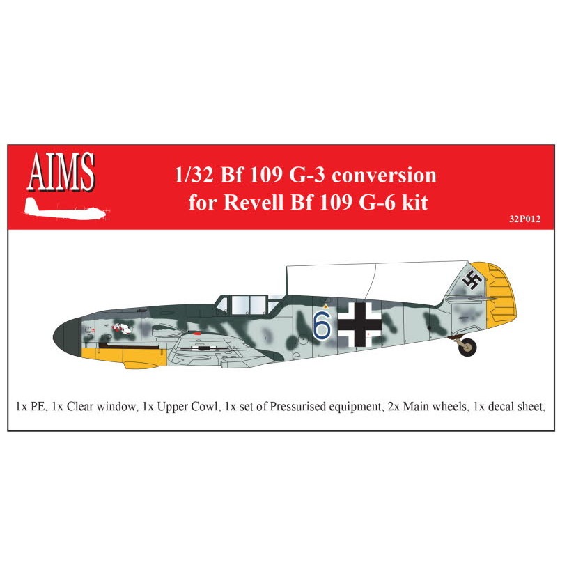 【新製品】32P012 メッサーシュミット Bf109G-3 コンバージョンセット レベル用