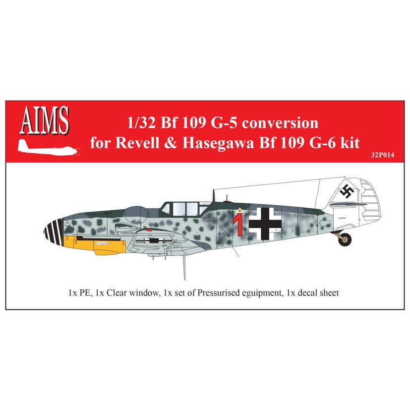 【新製品】32P014 メッサーシュミット Bf109G-5 コンバージョンセット ハセガワ用