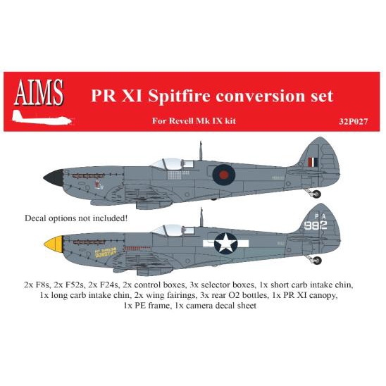 【新製品】32P027 1/32 スピットファイア PR.XI 改造セット(レベル用)