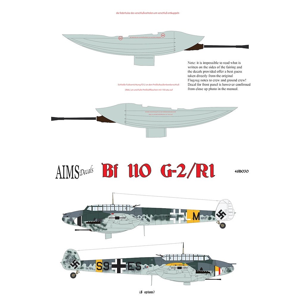 【新製品】48D030 1/48 メッサーシュミット Bf110G-2/R2