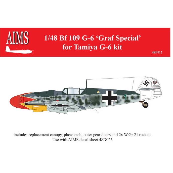 【新製品】48P012 メッサーシュミット Bf109G-6 グラーフスペシャル タミヤ用