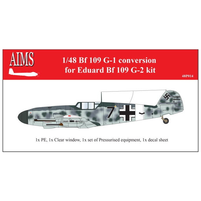 【新製品】48P014 メッサーシュミット Bf109G-1 コンバージョンセット エデュアルド用