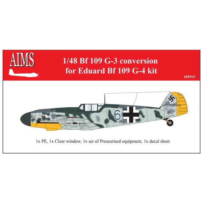 【新製品】48P015 メッサーシュミット Bf109G-3 コンバージョンセット エデュアルド用