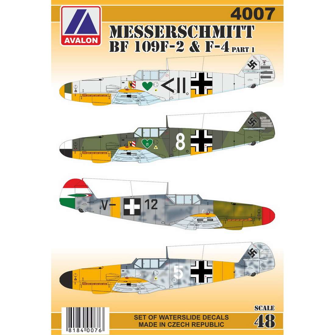 【新製品】4007 メッサーシュミット Bf109F-2/F-4 Part.1