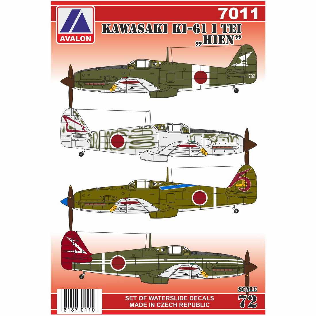 【新製品】7011 川崎 キ61-I丁 三式戦闘機 飛燕 一型丁