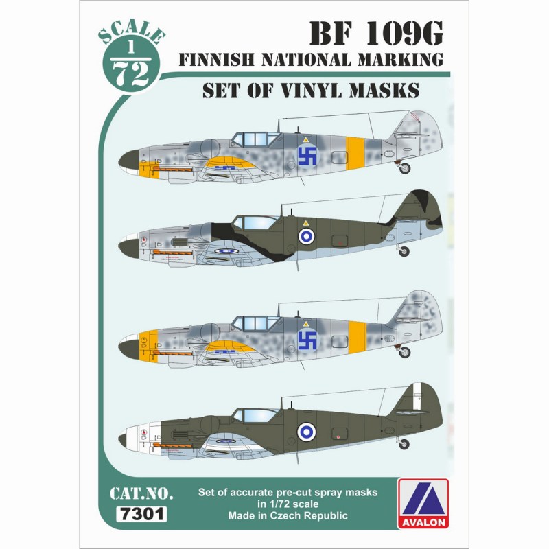 【新製品】7301)メッサーシュミット Bf109G フィンランド空軍 国籍マークマスキング
