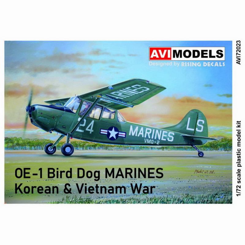 【新製品】AVI72023 1/72 セスナ OE-1 バードドッグ 米海兵隊 朝鮮戦争・ベトナム戦争