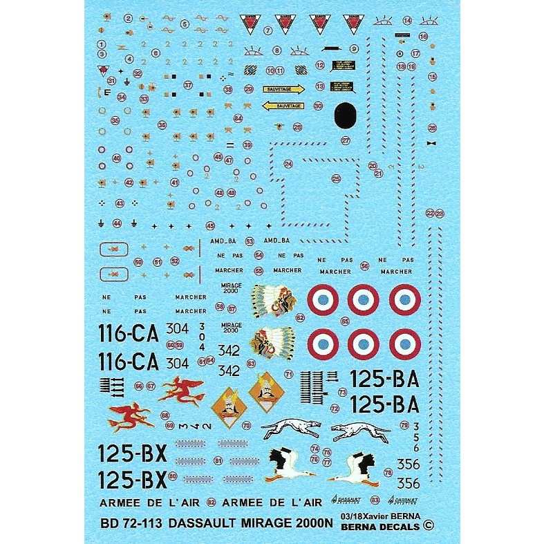 【新製品】BD72-113 ダッソー ミラージュ 2000N EC 2/4 ラファイエット