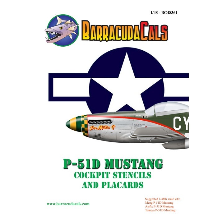 【新製品】BC48361 ノースアメリカン P-51D マスタング ステンシル
