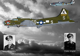 【新製品】[2014764806202] KW148062)ボーイング B-17F & メッサーシュミット Bf109G ノーズアート