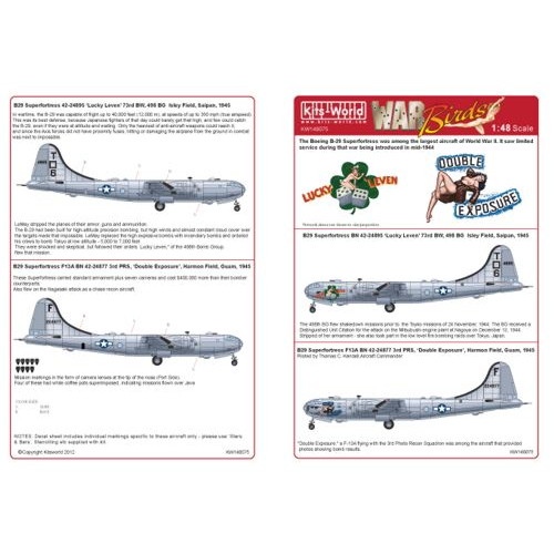 【新製品】[2014764807506] KW148075)B-29 ノーズアート