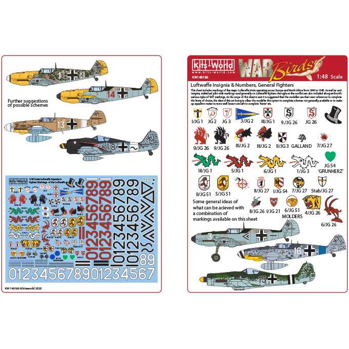 【新製品】KW148186 独空軍 戦闘機 戦隊マーク