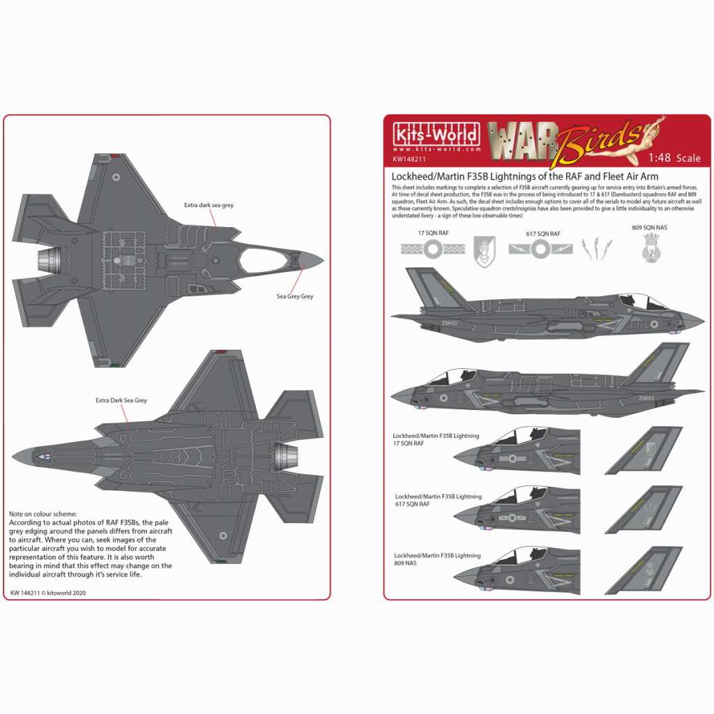 【新製品】KW148211 イギリス空軍/海軍 ロッキード・マーティン F-35B ライトニングII