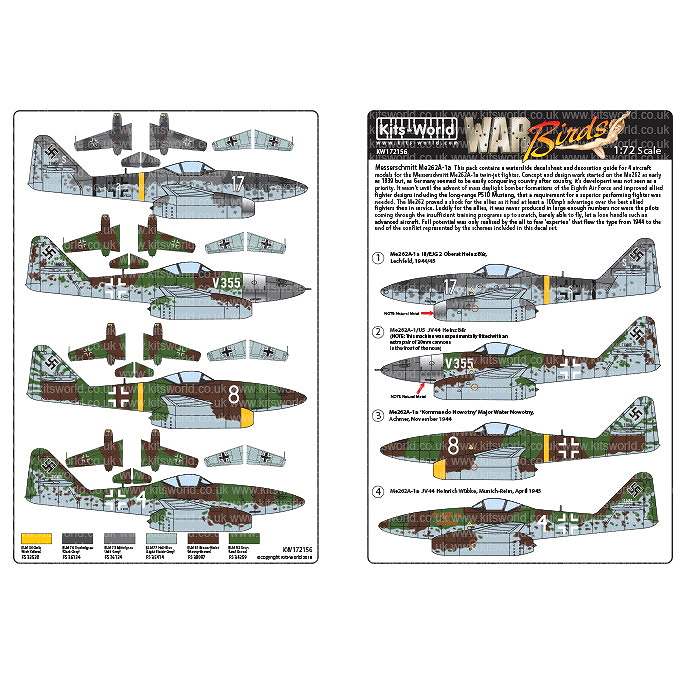 【新製品】KW72156 メッサーシュミット Me262A-1a