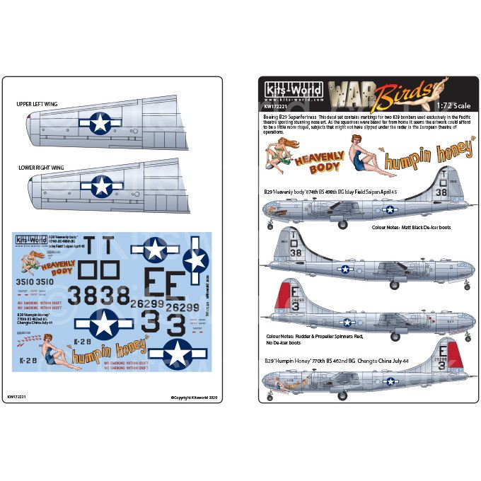 【新製品】KW172221 ボーイング B-29 スーパーフォートレス