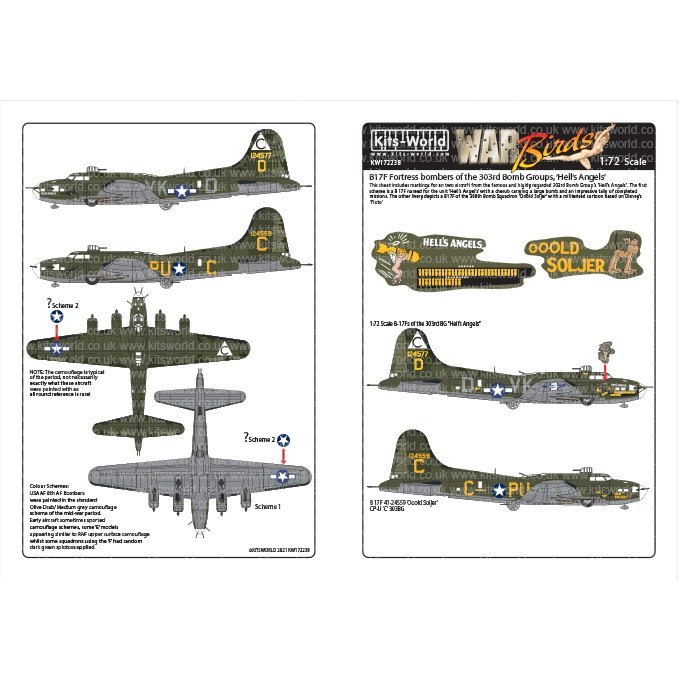 【新製品】KW172238 ボーイング B-17F フライングフォートレス