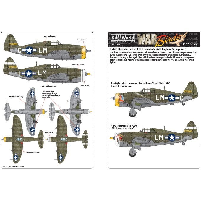 【新製品】KW172246 リパブリック P-47C/D サンダーボルト