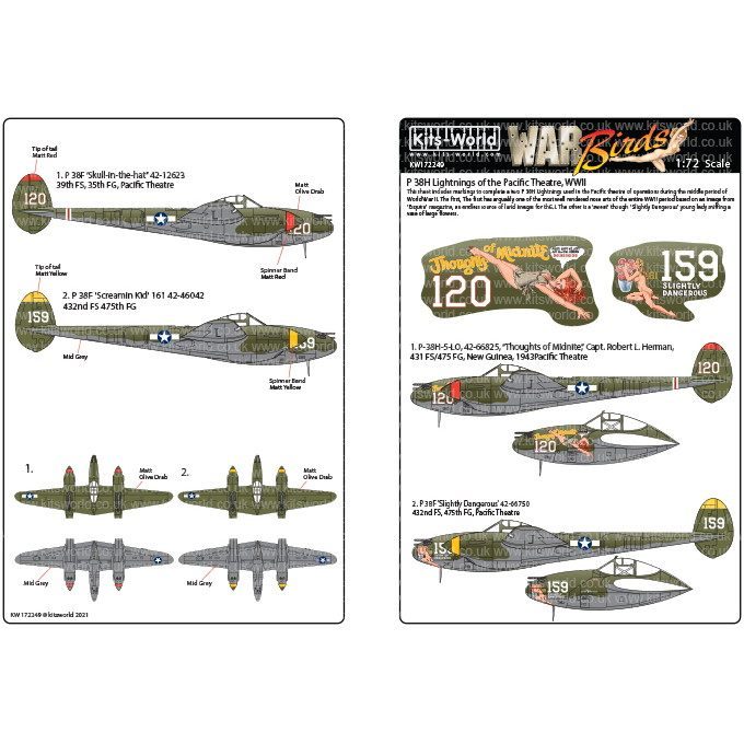 【新製品】KW172249 ロッキード P-38F/H ライトニング